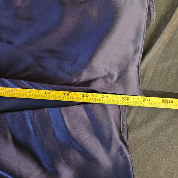 After Six Midnight Draped Sleeves Satin Gown Size XS NWT Formal Holiday Party - Picture 10 of 10